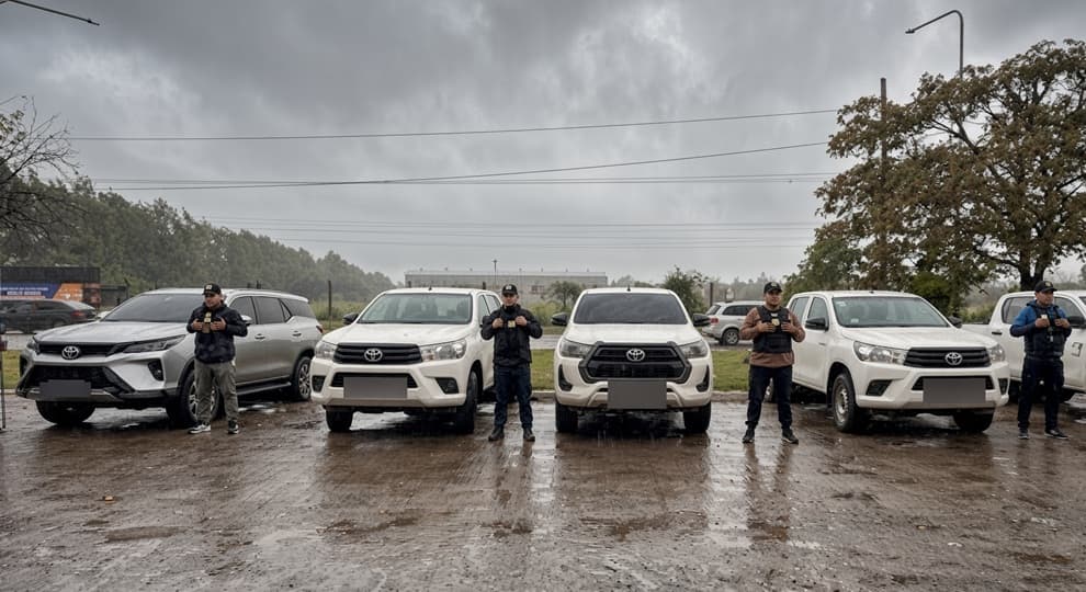 Cinco pick-ups incautados en Banda del Río Salí en una causa por estafa piramidal salteña