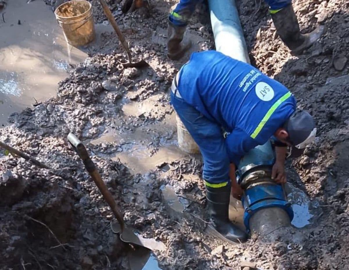 Obras de mantenimiento en el Acueducto El Cadillal pueden bajar la presión del agua en la capital tucumana